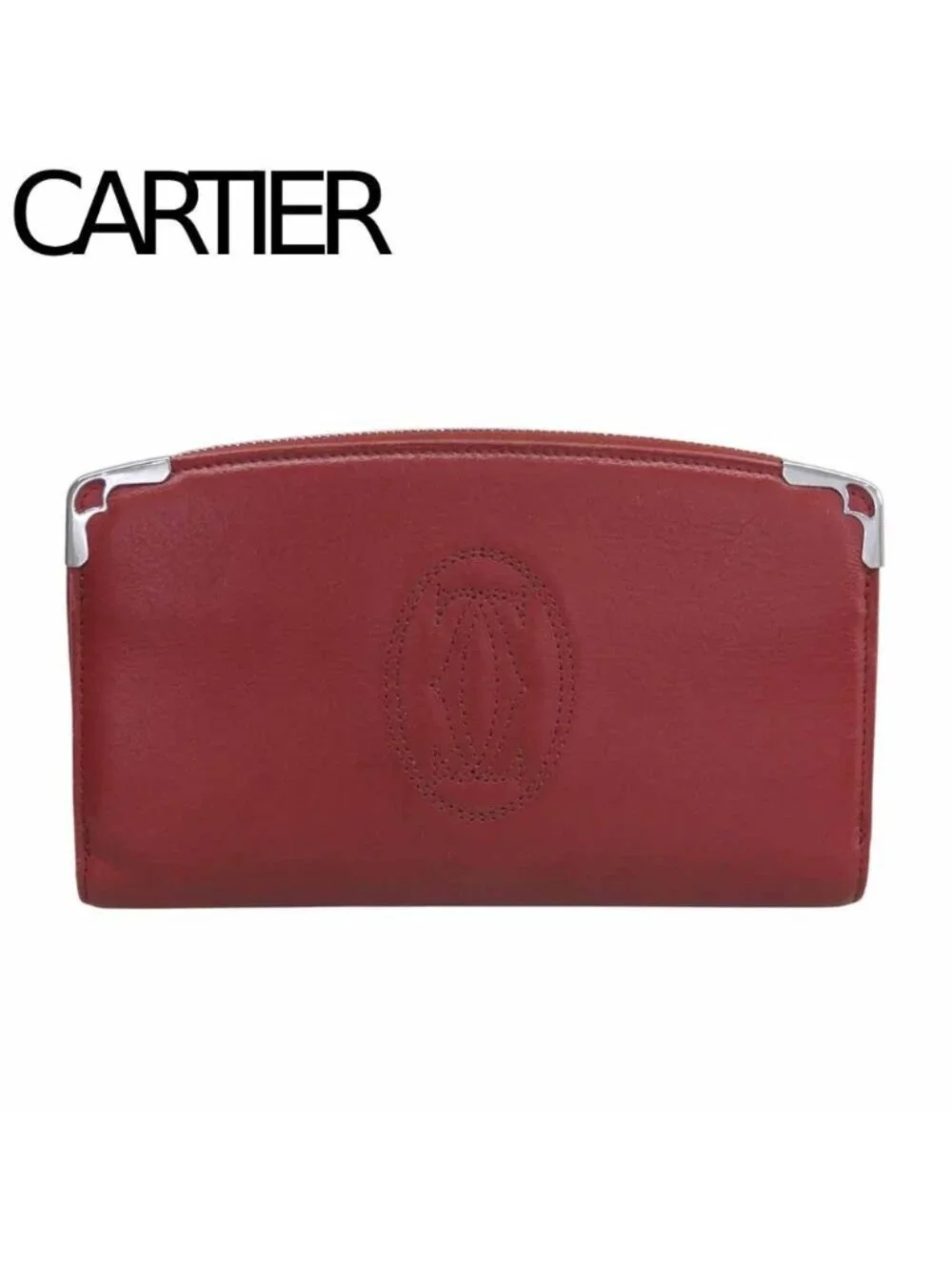 Cartier Marcello de Cartier Zip Around Wallet Red Case
